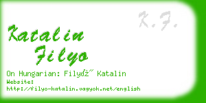 katalin filyo business card